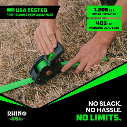 Rhino Retractable Ratchet Strap