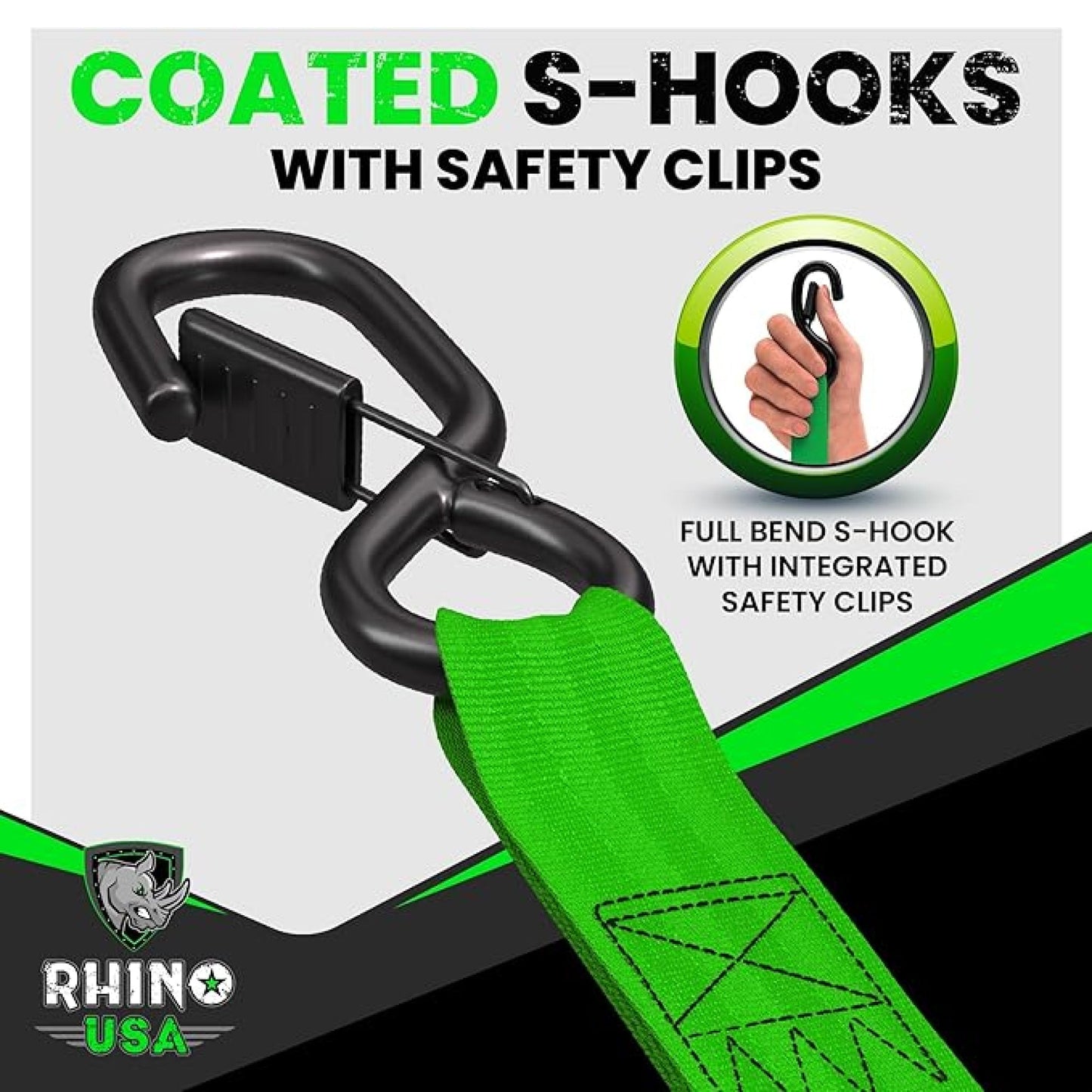 Rhino Retractable Ratchet Strap